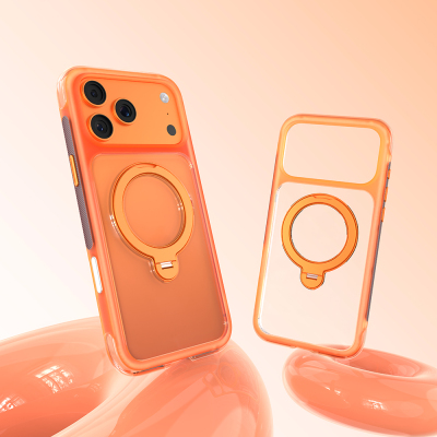 Apple iPhone 17 Pro Kılıf M-safe Şarj Özellikli Standlı Airbag Tasarımlı Mutural Air Shield Serisi Kapak - 4