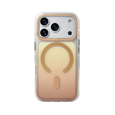 Apple iPhone 17 Pro Kılıf M-safe Şarj Özellikli Transparan Renk Geçişli Zore Toros Kapak - 10
