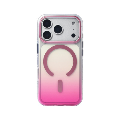Apple iPhone 17 Pro Kılıf M-safe Şarj Özellikli Transparan Renk Geçişli Zore Toros Kapak - 16