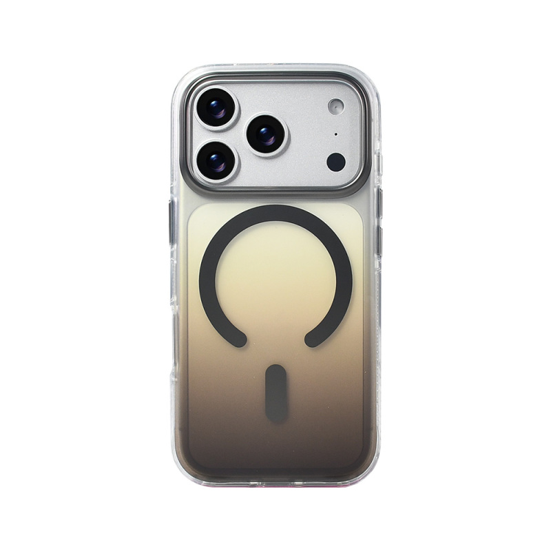 Apple iPhone 17 Pro Kılıf M-safe Şarj Özellikli Transparan Renk Geçişli Zore Toros Kapak - 18
