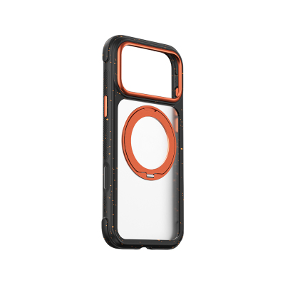 Apple iPhone 17 Pro Kılıf M-safe Şarj Özellikli Wiwu AA-203 AeroArmor Ultra Serisi Airbag Tasarımlı Standlı Kapak - 3
