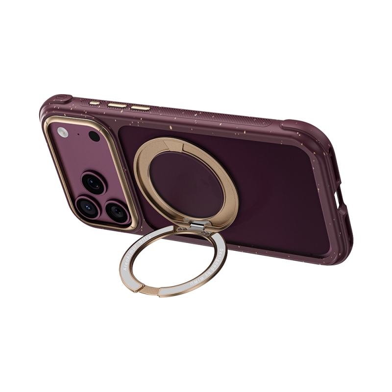 Apple iPhone 17 Pro Kılıf M-safe Şarj Özellikli Wiwu AA-203 AeroArmor Ultra Serisi Airbag Tasarımlı Standlı Kapak - 14