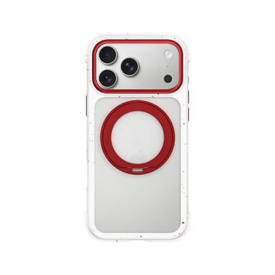 Apple iPhone 17 Pro Kılıf M-safe Şarj Özellikli Wiwu AA-203 AeroArmor Ultra Serisi Airbag Tasarımlı Standlı Kapak - 9