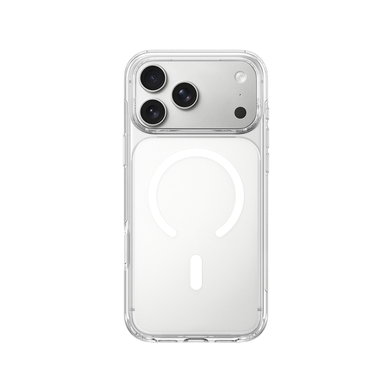 Apple iPhone 17 Pro Kılıf M-safe Şarj Özellikli Wiwu CS-202 Crystal Shield Pro Serisi Anti Yellowing Sert PC Kapak - 2