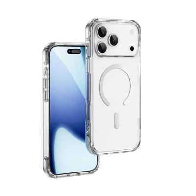 Apple iPhone 17 Pro Kılıf M-safe Şarj Özellikli Wiwu MCC-702 Titanyum Pro Serisi Sert PC Kapak - 1