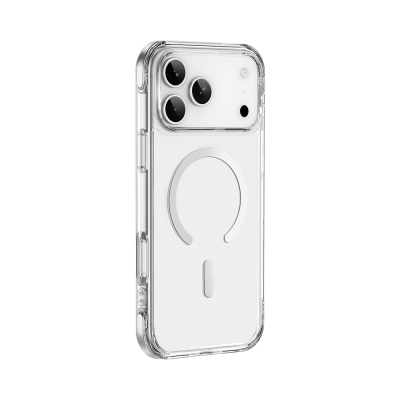 Apple iPhone 17 Pro Kılıf M-safe Şarj Özellikli Wiwu MCC-702 Titanyum Pro Serisi Sert PC Kapak - 4