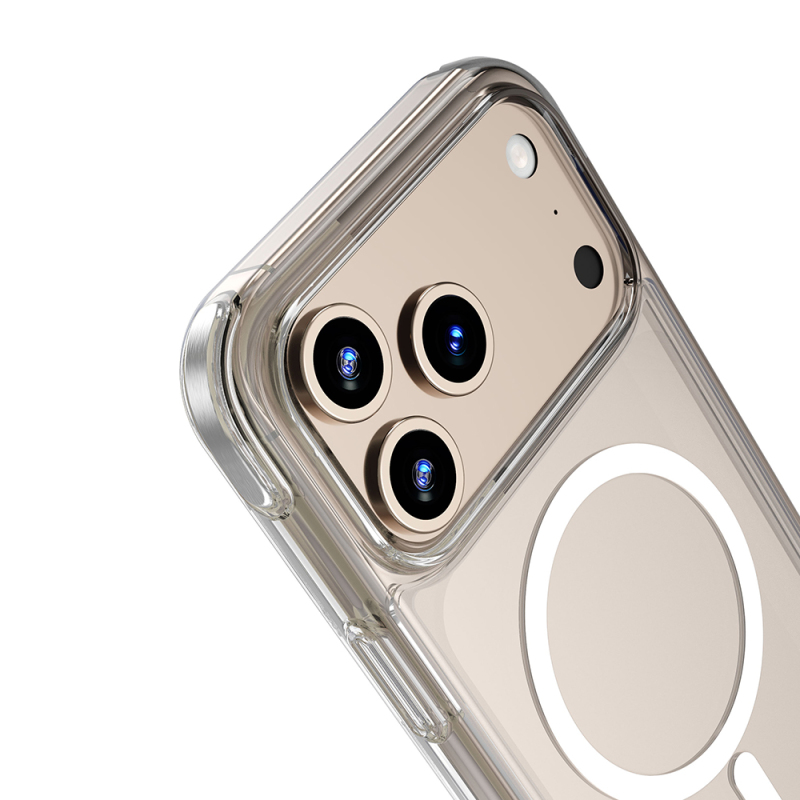 Apple iPhone 17 Pro Kılıf M-safe Şarj Özellikli Wiwu MCC-702 Titanyum Pro Serisi Sert PC Kapak - 8