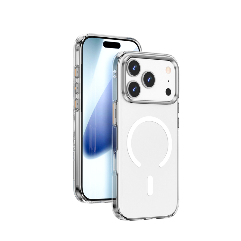 Apple iPhone 17 Pro Kılıf M-safe Şarj Özellikli Wiwu YXK-208 Invisible Ultra Sert PC Kapak - 2
