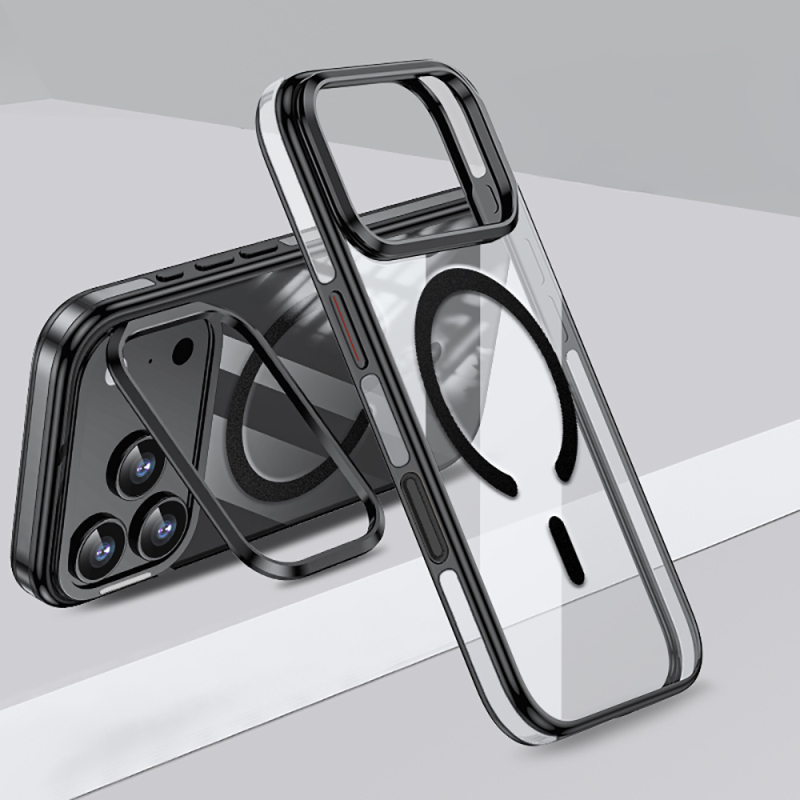 Apple iPhone 17 Pro Kılıf M-safe Şarj Özellikli Wlons Standlı Efsane Kapak - 2