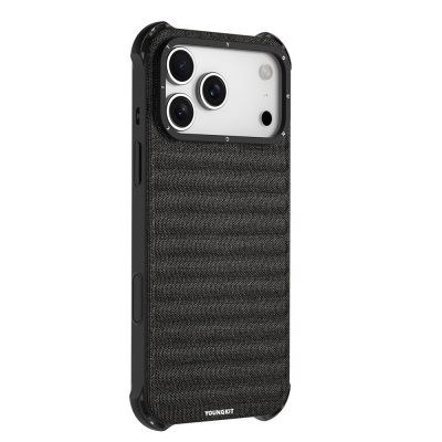Apple iPhone 17 Pro Kılıf M-safe Şarj Özellikli Youngkit Canvas Serisi Kapak - 7