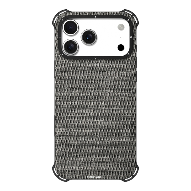 Apple iPhone 17 Pro Kılıf M-safe Şarj Özellikli Youngkit Canvas Serisi Kapak - 4