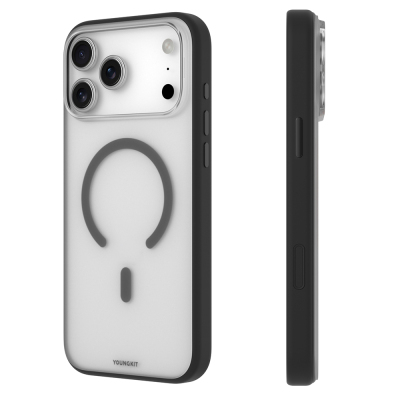 Apple iPhone 17 Pro Kılıf M-safe Şarj Özellikli Youngkit Clear Serisi Kapak - 10
