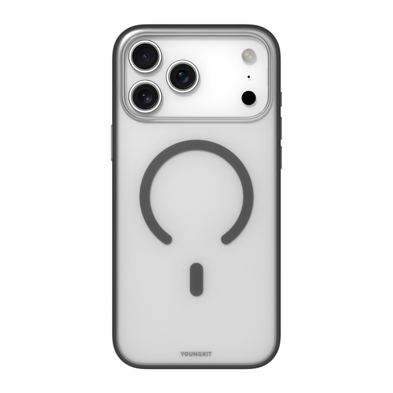 Apple iPhone 17 Pro Kılıf M-safe Şarj Özellikli Youngkit Clear Serisi Kapak - 3