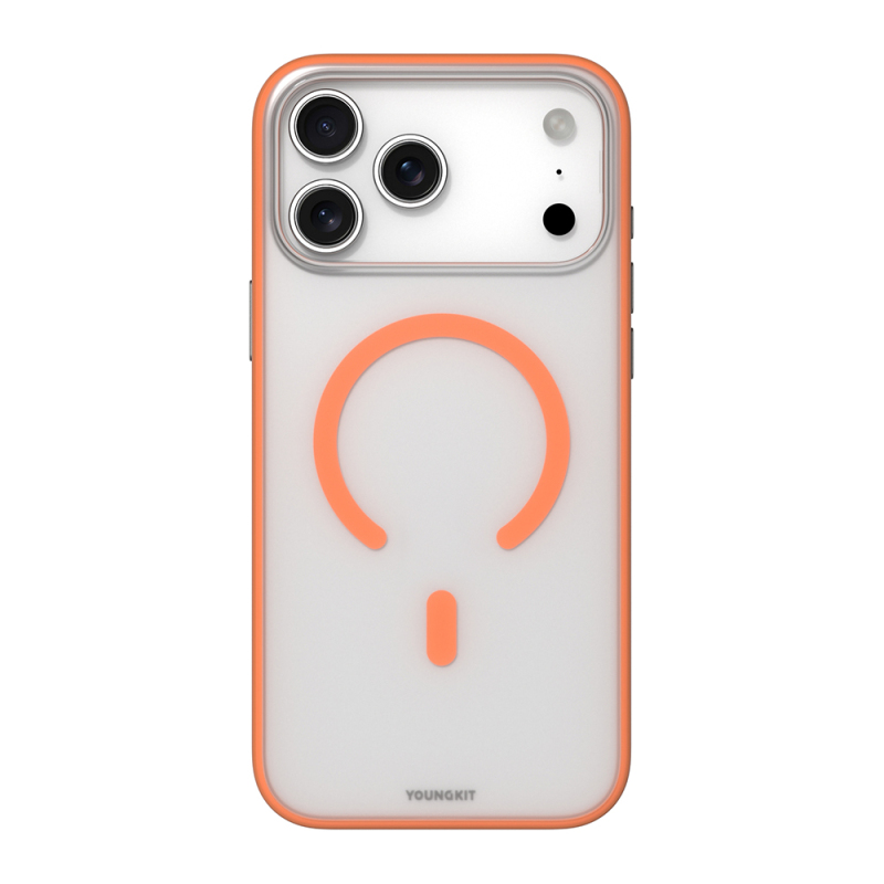 Apple iPhone 17 Pro Kılıf M-safe Şarj Özellikli Youngkit Clear Serisi Kapak - 4