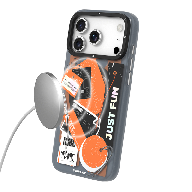 Apple iPhone 17 Pro Kılıf M-Safe Şarj Özellikli Youngkit Different Dimension Serisi Kapak - 8