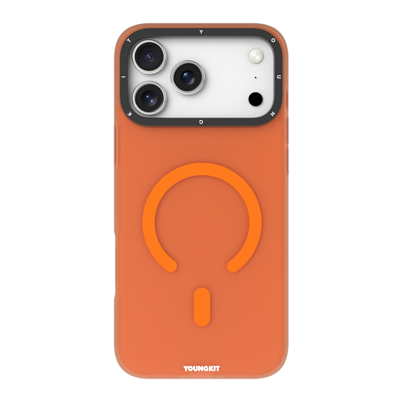 Apple iPhone 17 Pro Kılıf M-safe Şarj Özellikli Youngkit Hidden Sand Serisi Kapak - 4