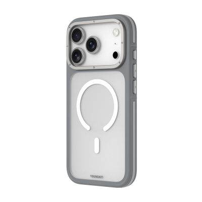 Apple iPhone 17 Pro Kılıf M-safe Şarj Özellikli Youngkit Rock Sand Serisi Kapak - 10