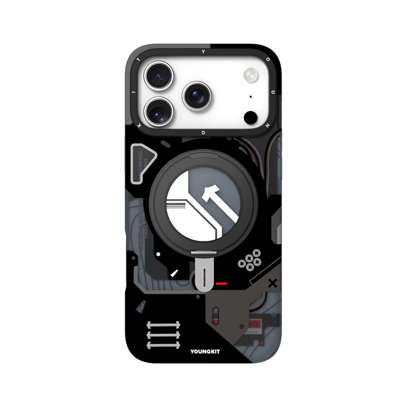 Apple iPhone 17 Pro Kılıf M-safe Şarj Özellikli Youngkit Starship Serisi Kapak - 3