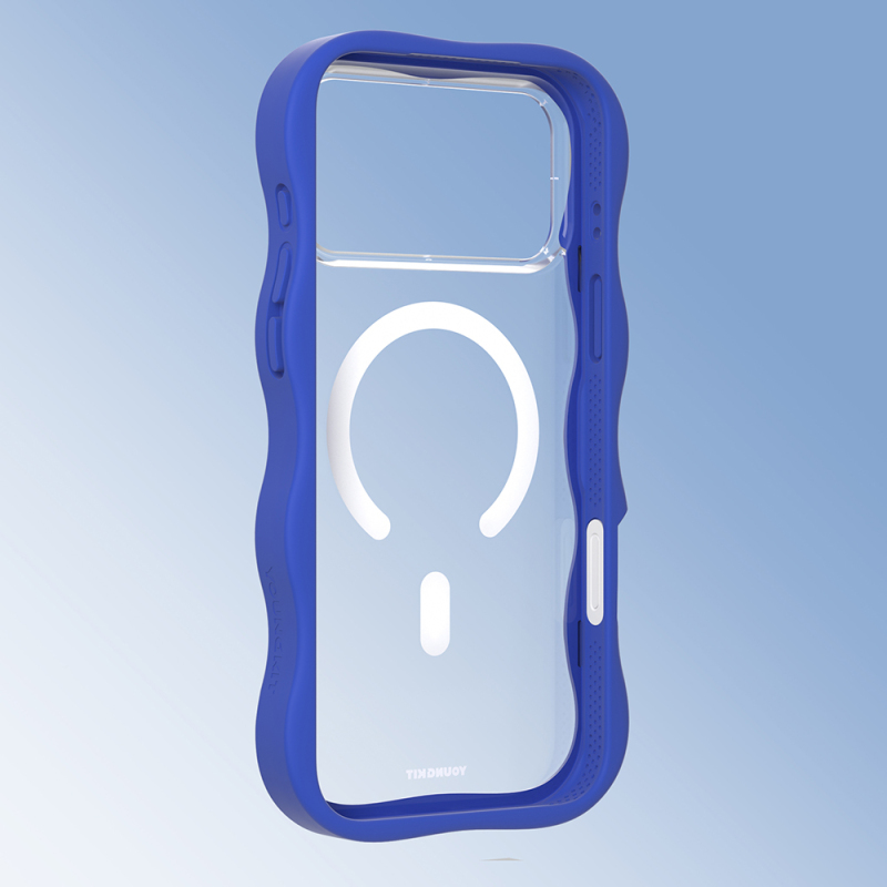 Apple iPhone 17 Pro Kılıf M-safe Şarj Özellikli Youngkit Wave Clear Serisi Kapak - 13