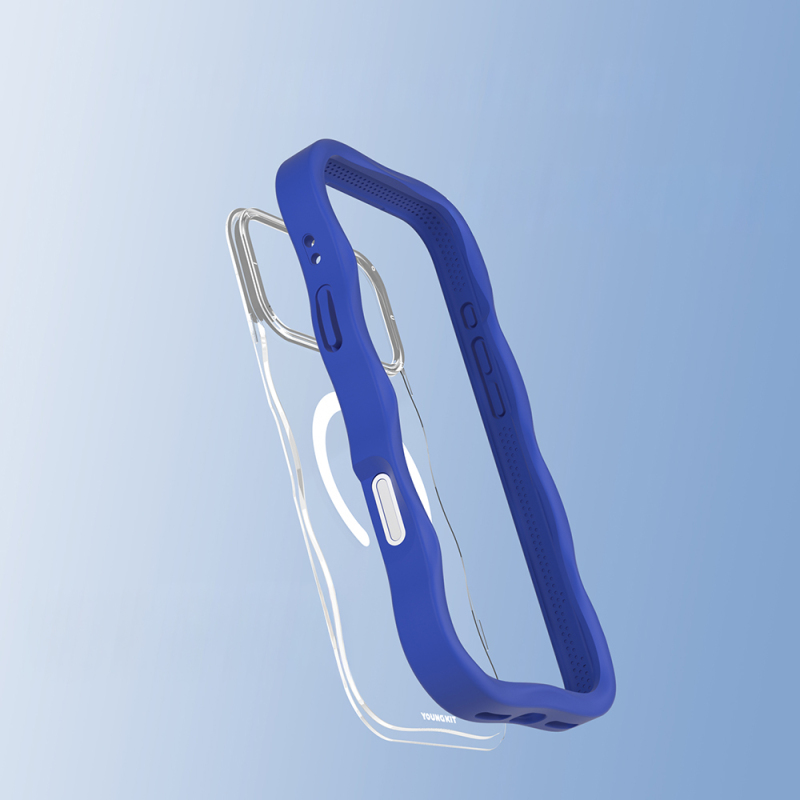 Apple iPhone 17 Pro Kılıf M-safe Şarj Özellikli Youngkit Wave Clear Serisi Kapak - 18