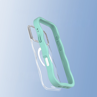 Apple iPhone 17 Pro Kılıf M-safe Şarj Özellikli Youngkit Wave Clear Serisi Kapak - 20