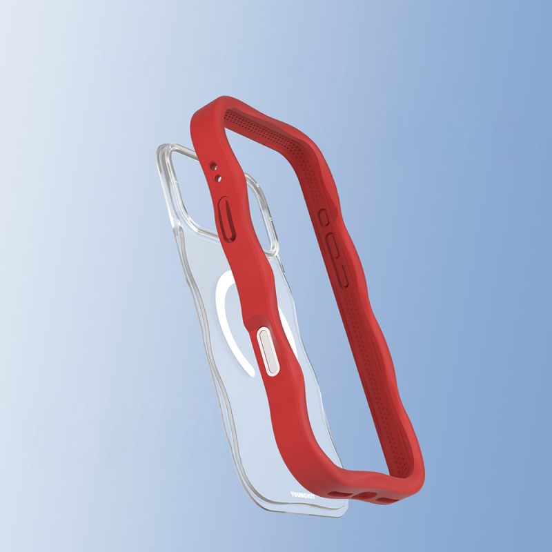 Apple iPhone 17 Pro Kılıf M-safe Şarj Özellikli Youngkit Wave Matte Serisi Kapak - 19