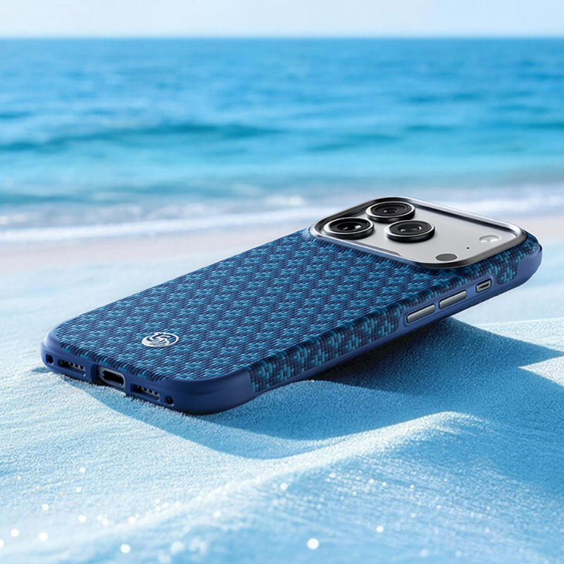Apple iPhone 17 Pro Kılıf M-Safe Şarj Özellikli Yükseltilmiş Kamera Çerçeveli Benks ArmorGrid ArmorEdge X9 Serisi Kevlar Karbon Kapak - 7