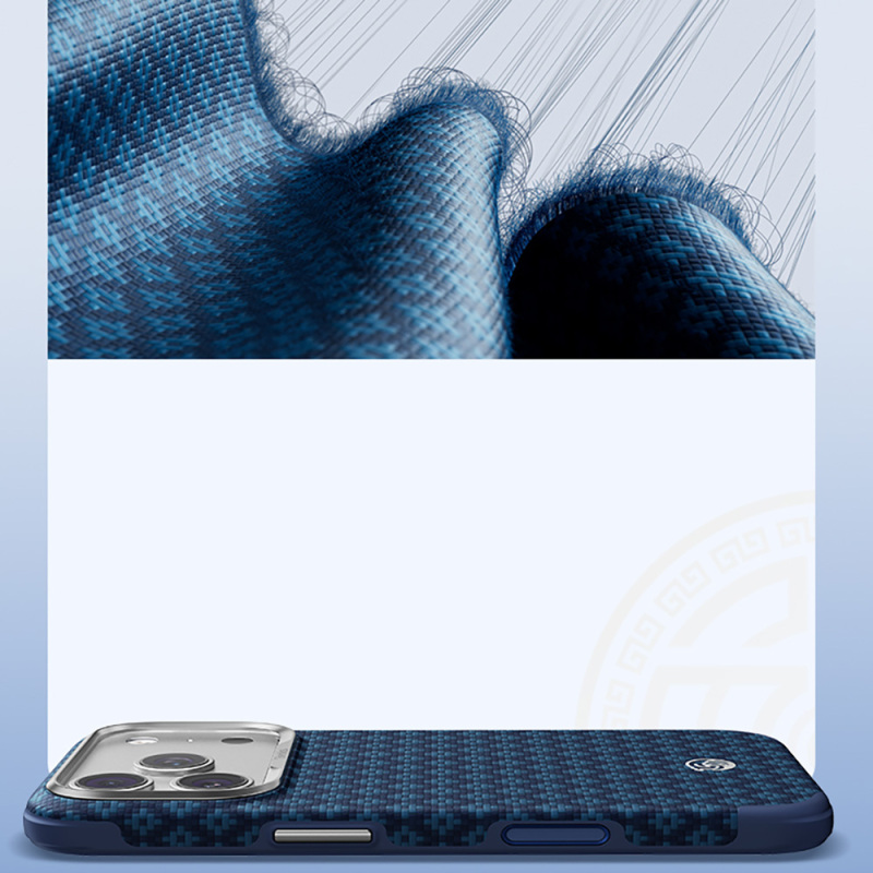 Apple iPhone 17 Pro Kılıf M-Safe Şarj Özellikli Yükseltilmiş Kamera Çerçeveli Benks ArmorGrid ArmorEdge X9 Serisi Kevlar Karbon Kapak - 8