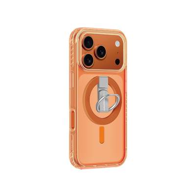 Apple iPhone 17 Pro Kılıf M-safe Şarj Özellikli Yüzük Standlı Amazingthing Titan Pro Serisi Kapak - 15