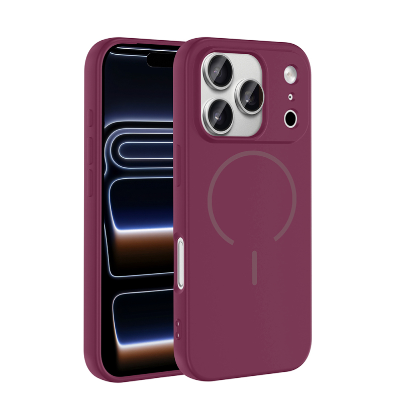 Apple iPhone 17 Pro Kılıf M-safe Şarj Özellikli Zore Meta Kapak - 8