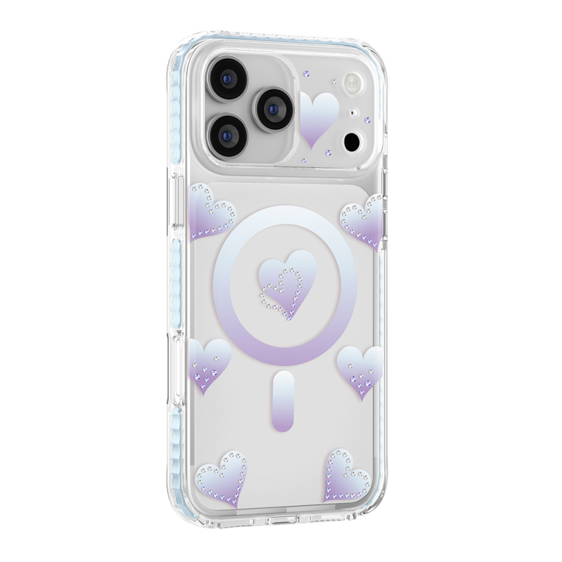 Apple iPhone 17 Pro Kılıf M-Safe Şarj Özellikli Zore Paris Elvo Sert PC Kapak - 2