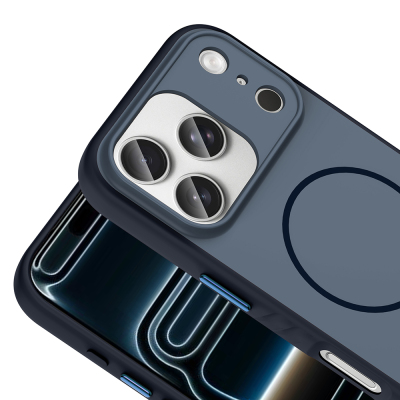 Apple iPhone 17 Pro Kılıf M-safe Şarj Özellikli Zore Tea Kapak - 9