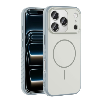 Apple iPhone 17 Pro Kılıf M-safe Şarj Özellikli Zore Tea Kapak - 3