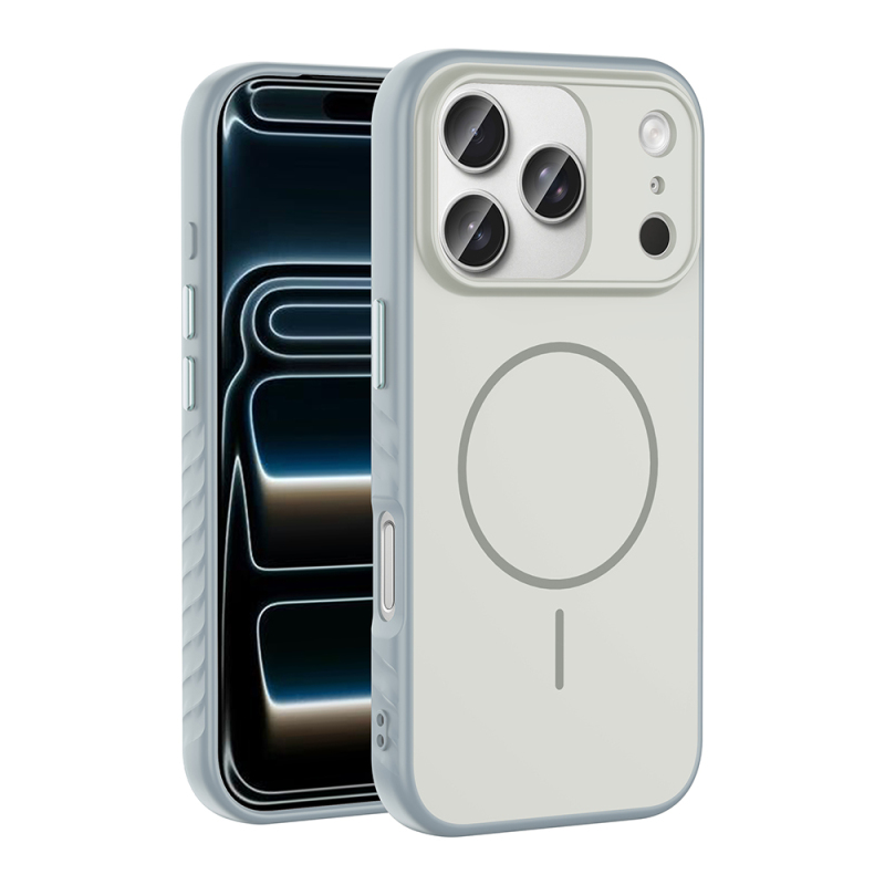 Apple iPhone 17 Pro Kılıf M-safe Şarj Özellikli Zore Tea Kapak - 3