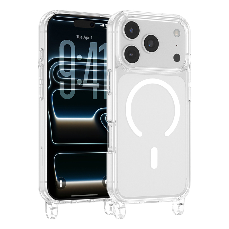 Apple iPhone 17 Pro Kılıf M-safe Şarj Özellikli Zore X-Rop Kapak - 1