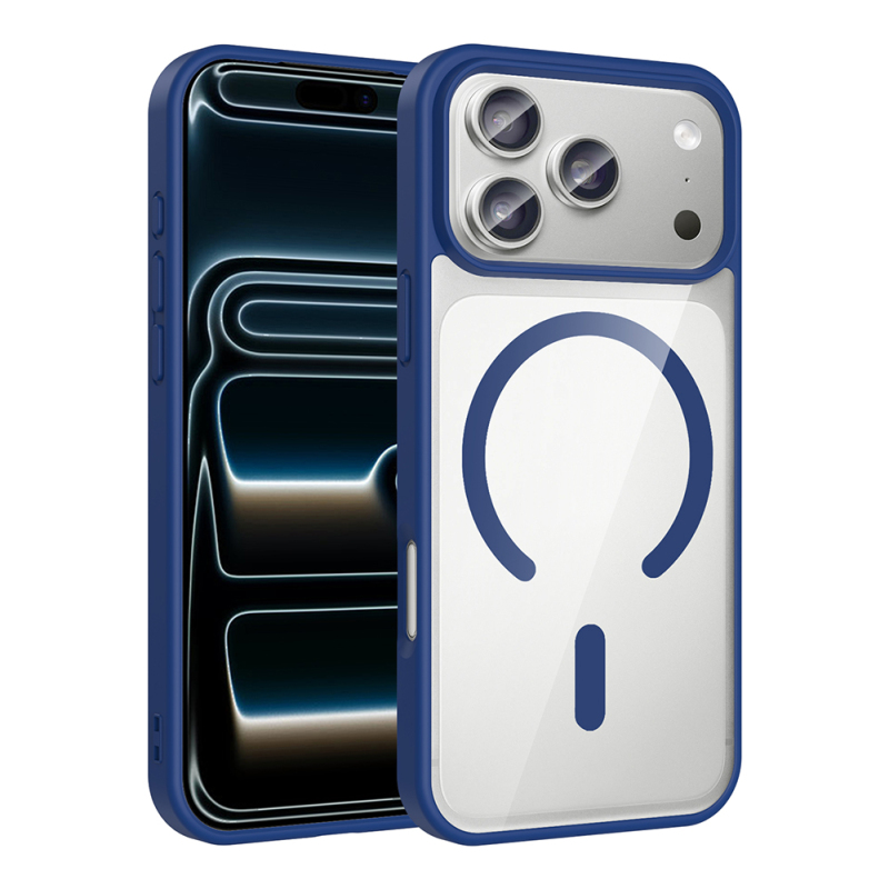 Apple iPhone 17 Pro Kılıf M-safe Wireless Şarj Özellikli Silikon Zore Ege Kapak - 4