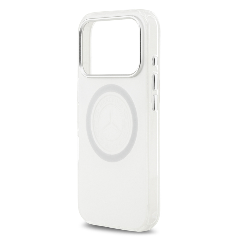 Apple iPhone 17 Pro Kılıf Mercedes Benz Orjinal Lisanslı M-safe Şarj Özellikli Buzlu PC Nostaljik Yıldız Dizayn Kapak - 14