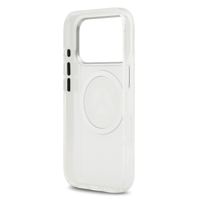 Apple iPhone 17 Pro Kılıf Mercedes Benz Orjinal Lisanslı M-safe Şarj Özellikli Buzlu PC Nostaljik Yıldız Dizayn Kapak - 15