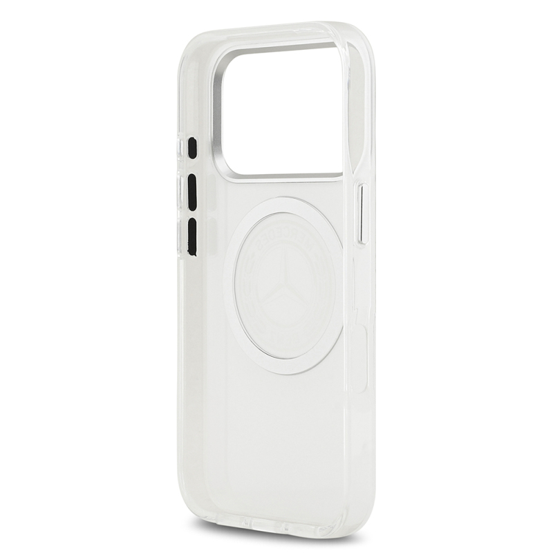 Apple iPhone 17 Pro Kılıf Mercedes Benz Orjinal Lisanslı M-safe Şarj Özellikli Buzlu PC Nostaljik Yıldız Dizayn Kapak - 15