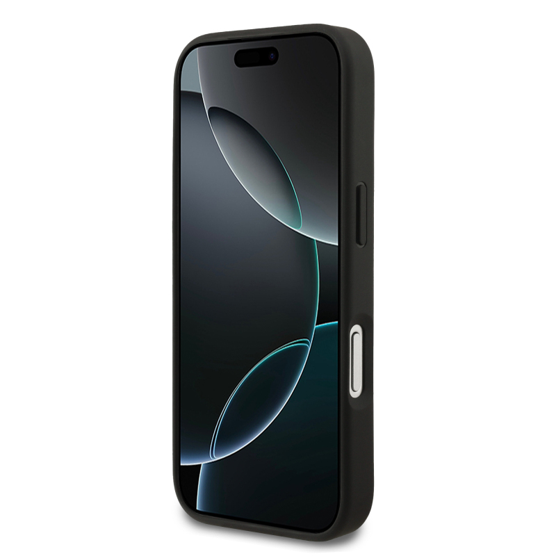 Apple iPhone 17 Pro Kılıf Mercedes Benz Orjinal Lisanslı M-safe Şarj Özellikli Dokulu Desenli Deri Kapak - 14