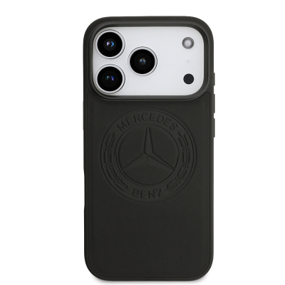 Apple iPhone 17 Pro Kılıf Mercedes Benz Orjinal Lisanslı M-safe Şarj Özellikli Hakiki Deri Nostaljik Yıldız Dizayn Kapak - 4
