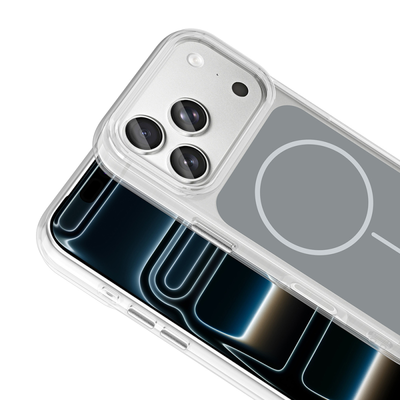 Apple iPhone 17 Pro Kılıf Metal Buton Tasarımlı Zore İkonik Sert Silikon Kapak - 13