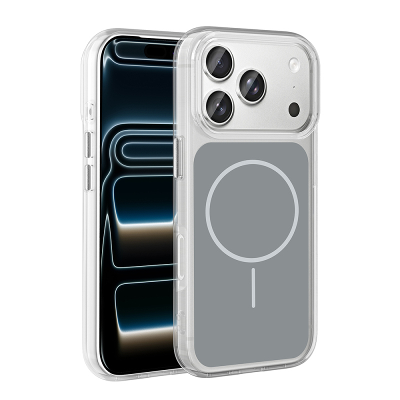 Apple iPhone 17 Pro Kılıf Metal Buton Tasarımlı Zore İkonik Sert Silikon Kapak - 6