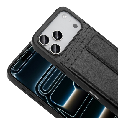 Apple iPhone 17 Pro Kılıf PU Deri Kartlıklı Zore Sevilla Kapak - 10