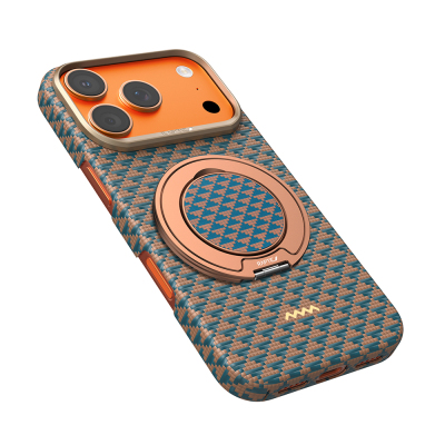 Apple iPhone 17 Pro Kılıf Raptic 2in1 Bundle Kit Aramid Skin Destiny Serisi Stand ve Kapak - 2