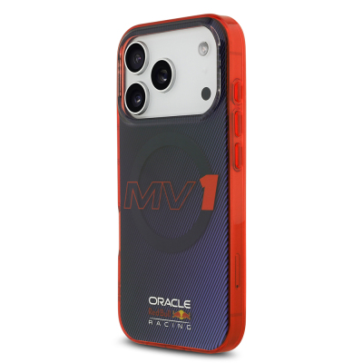 Apple iPhone 17 Pro Kılıf Redbull Orjinal Lisanslı M-safe Şarj Özellikli Çift Katmanlı Çizgi Desenli Sert PC MV Kapak - 5