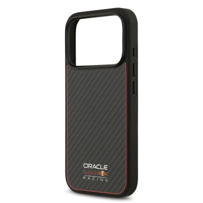 Apple iPhone 17 Pro Kılıf Redbull Orjinal Lisanslı M-safe Şarj Özellikli Karbon Fiber Parlayan Logolu Kevlar Kapak - 7