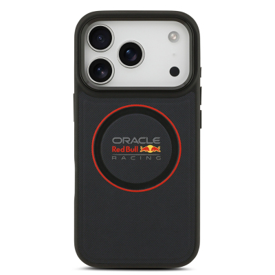 Apple iPhone 17 Pro Kılıf Redbull Orjinal Lisanslı M-safe Şarj Özellikli Kırmızı Halka ve Logo Kabartmalı PU Deri Kapak - 5