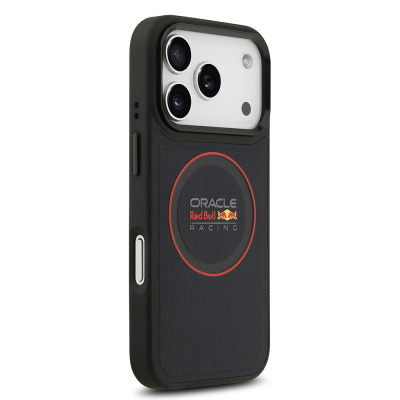 Apple iPhone 17 Pro Kılıf Redbull Orjinal Lisanslı M-safe Şarj Özellikli Kırmızı Halka ve Logo Kabartmalı PU Deri Kapak - 6