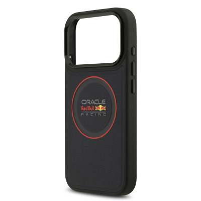 Apple iPhone 17 Pro Kılıf Redbull Orjinal Lisanslı M-safe Şarj Özellikli Kırmızı Halka ve Logo Kabartmalı PU Deri Kapak - 7